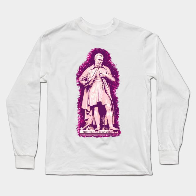 Michelangelo Buonanotte Long Sleeve T-Shirt by joshthecartoonguy